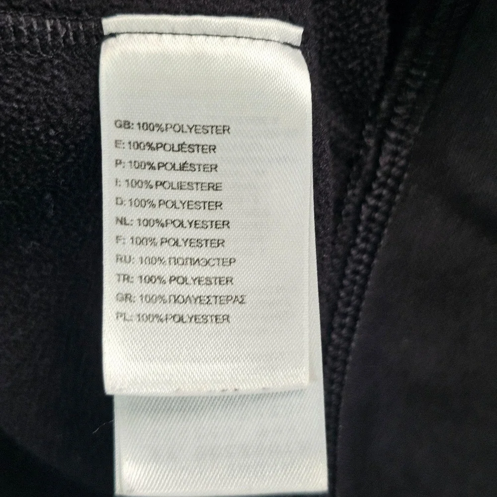 The North Face Hoodie Mens XL Gray Black Full Zip Fleece Colorblock Logo CHX3